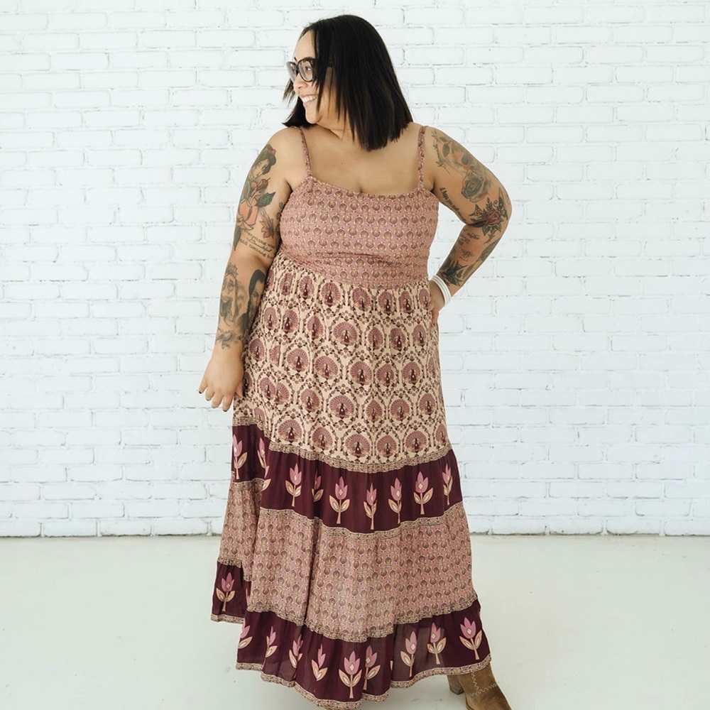 SPELL Château Quilted Strappy Maxi Dress - 3XL